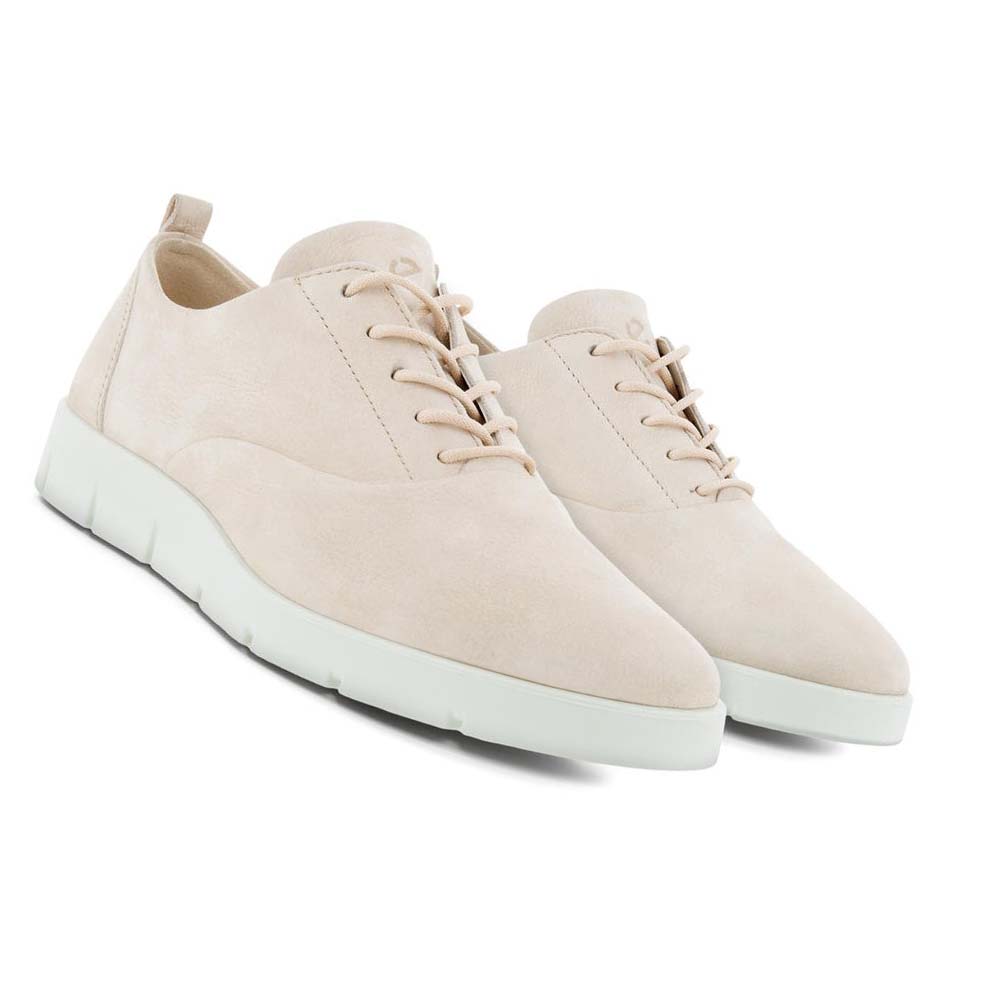 Women's Ecco Bella Laced Casual Shoes Beige | USA 58UZG